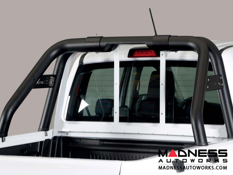 Ford Ranger Double Cab Roll Bar w/o Laser Tube & Mark Plate - Black Powdercoat - 76mm